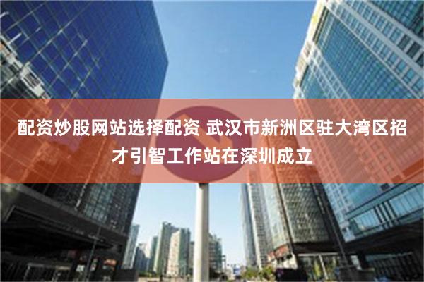 配资炒股网站选择配资 武汉市新洲区驻大湾区招才引智工作站在深圳成立