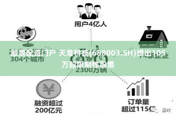 股票配资门户 天准科技(688003.SH)授出105万股限制性股票