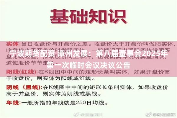 宁波期货配资 漳州发展：第八届董事会2025年第一次临时会议决议公告