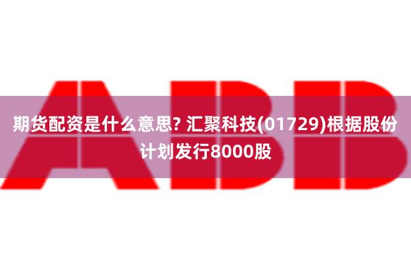 期货配资是什么意思? 汇聚科技(01729)根据股份计划发行8000股